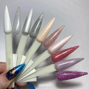 Gems gel polish Bridal collection plus Elite glitters