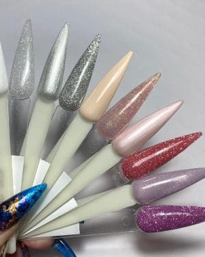 Gems gel polish Bridal collection plus Elite glitters