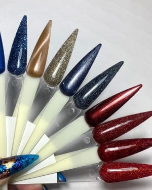 Gems gel polish Reach for the Crown collection plus Elite Glitters