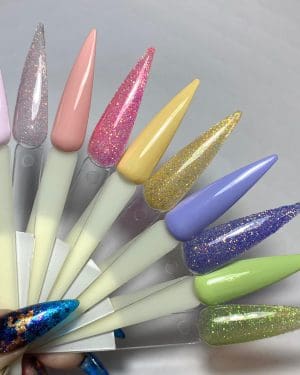Gems gel polish Milkshake collection plus Elite Glitters