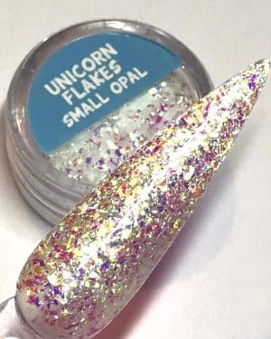 Unicorn flakes small Opal