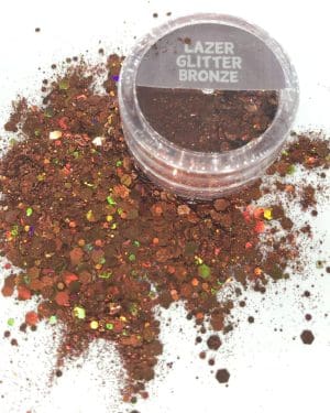 Lazer glitter bronze