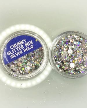 Chunky glitter Silver holo