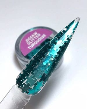 Jigsaw glitter Turquoise