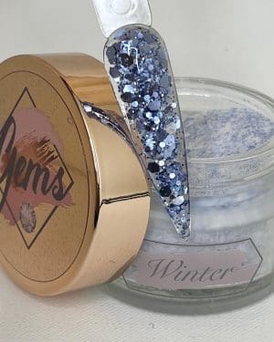 Gems glitter acrylic Winter