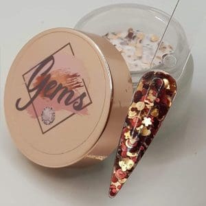 Gems glitter acrylic Autumn