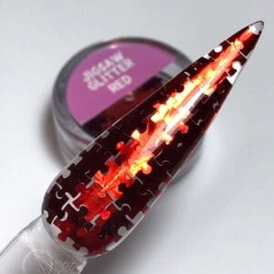 Jigsaw glitter Red