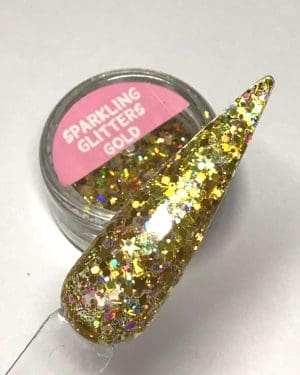 Sparkling glitter Gold