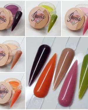 Gems coloured acrylic Falling leaves collection