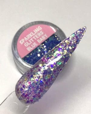 Sparkling glitter Blue baby