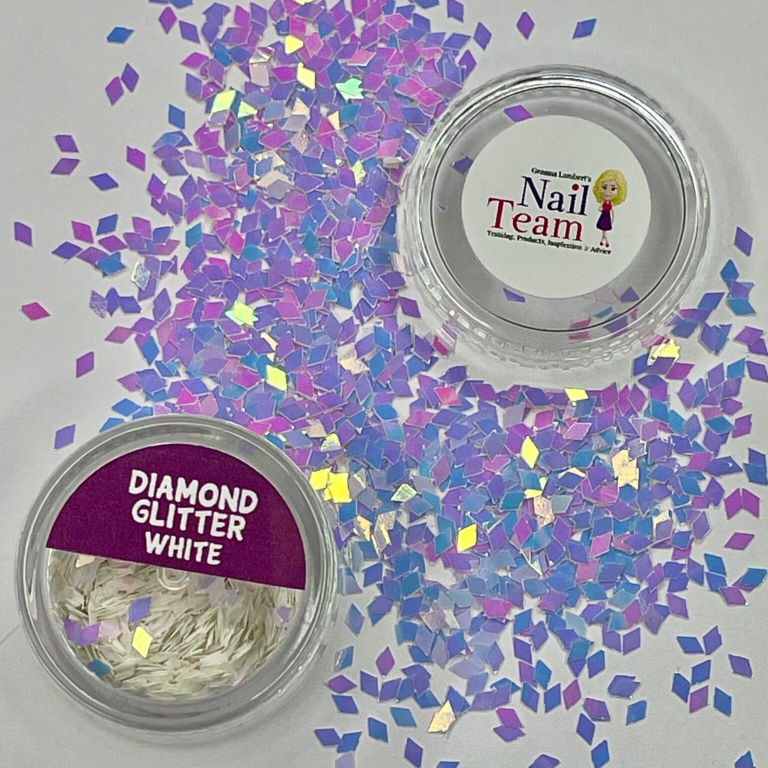 Diamond glitter White