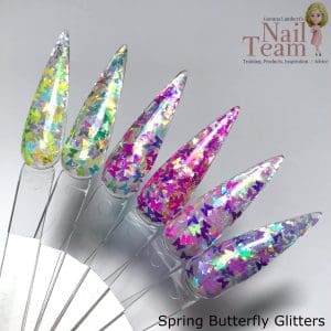 Spring butterfly glitter collection