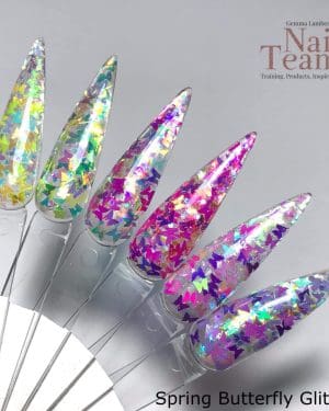 Spring butterfly glitter collection