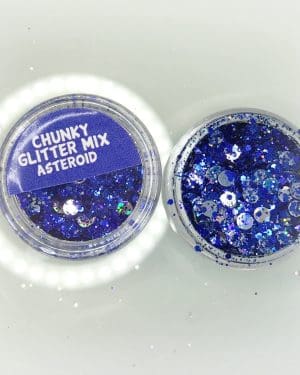 Chunky glitter asteroid