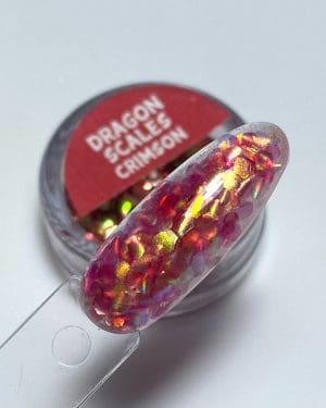 Dragon scales glitter Crimson