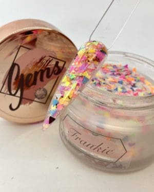 Gems glitter acrylic Frankie