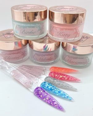 Gems glitter acrylic Summer vibes collection