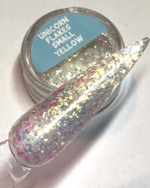 Unicorn flakes small Yellow