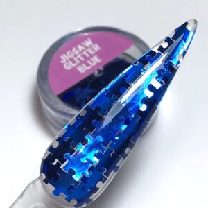 Jigsaw glitter Blue