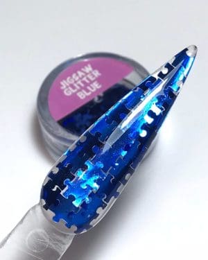 Jigsaw glitter Blue