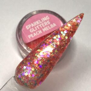 Sparkling glitter Peach melba