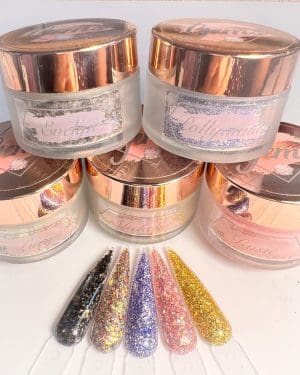 Gems glitter acrylic All wrapped up collection