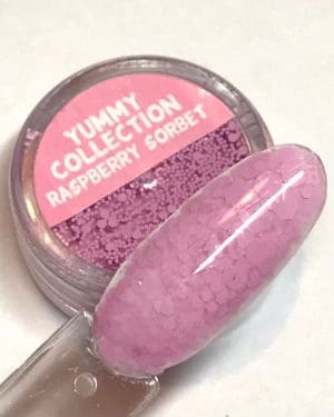 Yummy collection glitter Raspberry sorbet
