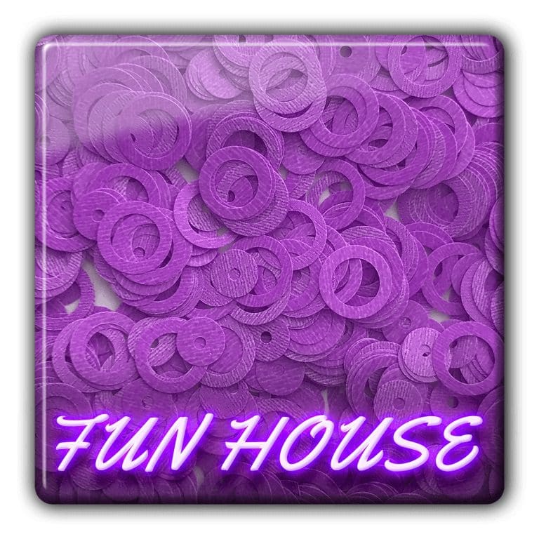 Neon disco rings fun house