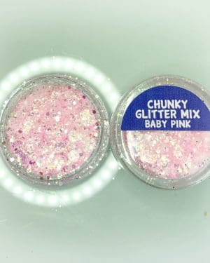 Chunky glitter Baby pink