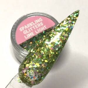 Sparkling glitter Lime light