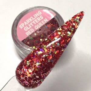 Sparkling glitter Red queen