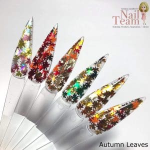 Autumn leaves metallic collection