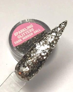 Sparkling glitter Dark Mirror ball