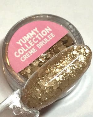 Yummy collection glitter Crème brûlée