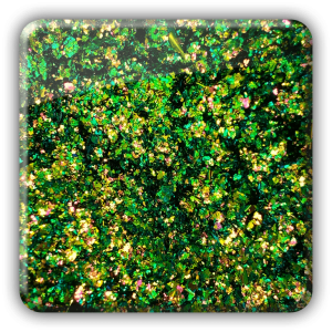 Chameleon flakes green