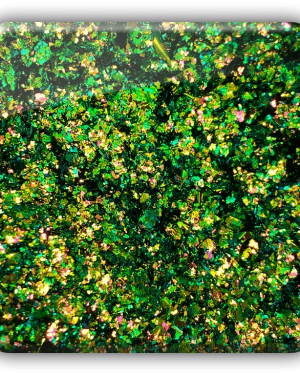 Chameleon flakes green