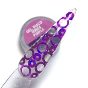 Gel disco rings Purple