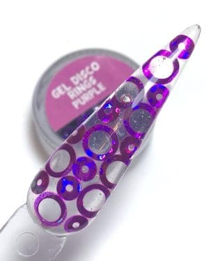 Gel disco rings Purple