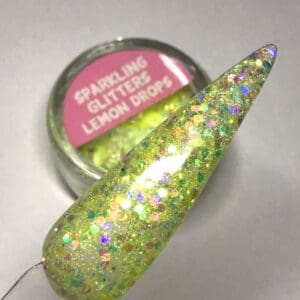 Sparkling glitter Lemon drops