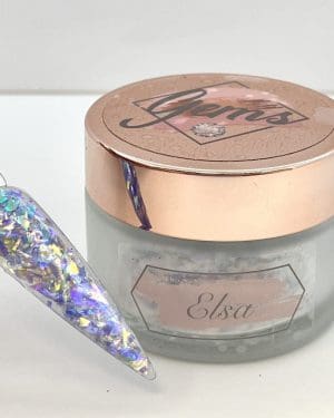 Gems glitter acrylic Elsa.