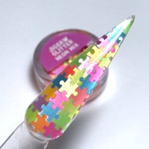 Jigsaw glitter Neon mix