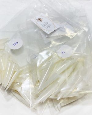 Gems Long natural stiletto refill tips