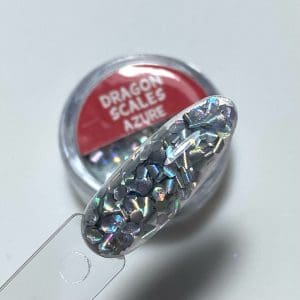 Dragon scales glitter Azure