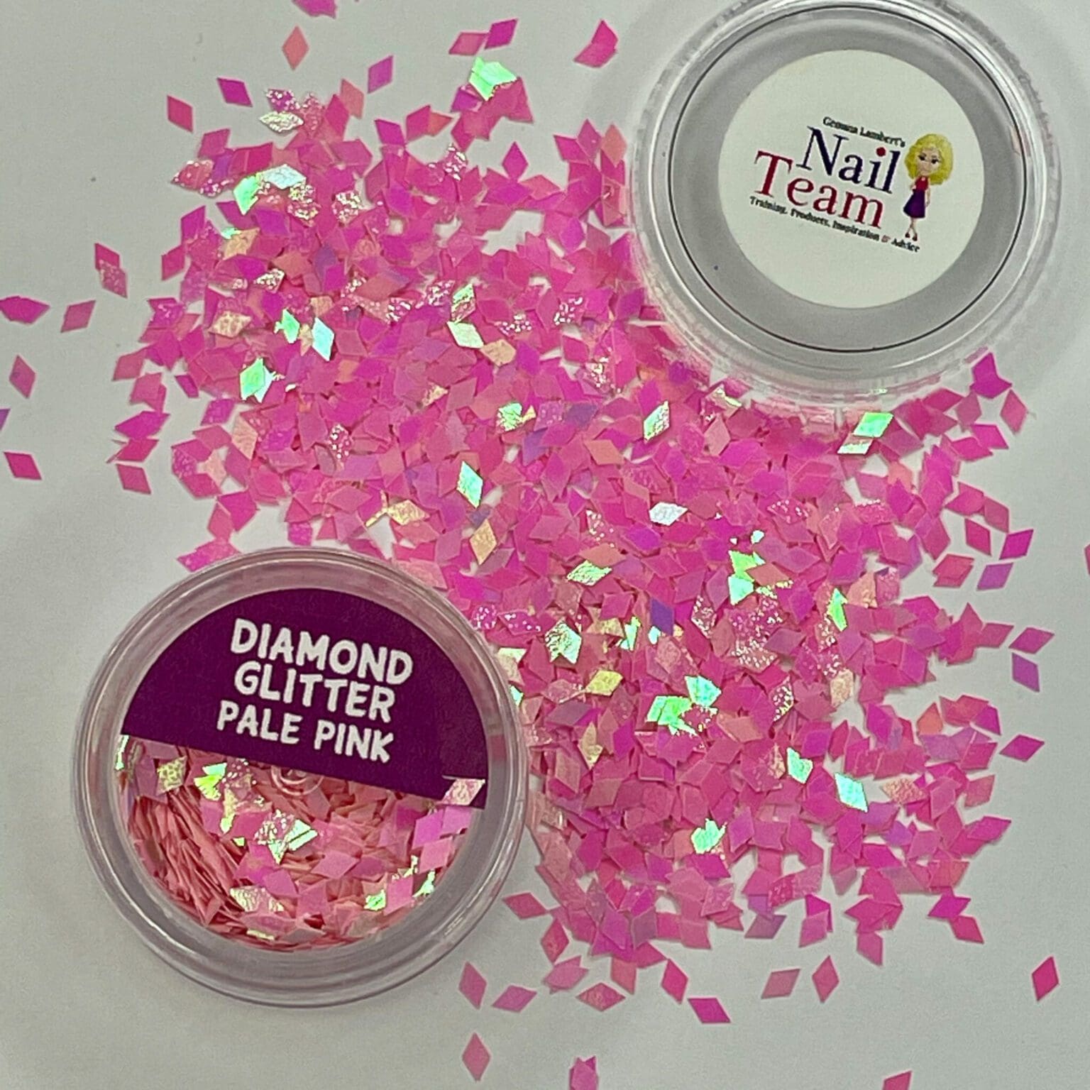 Diamond glitter Pale pink