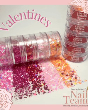 Limited edition Valentines glitter collection