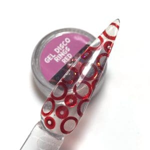 Gel disco rings Red