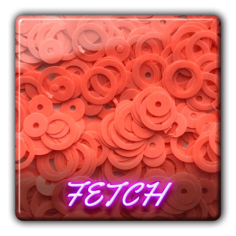 Neon disco rings fetch