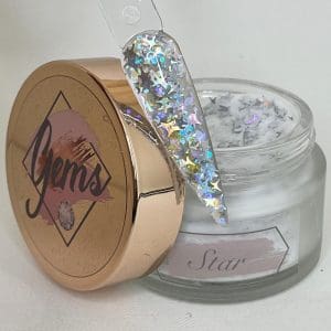 Gems glitter acrylic Star
