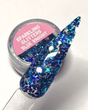 Sparkling glitter Blue knight