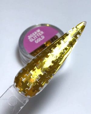 Jigsaw glitter Gold